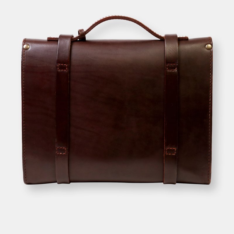 Shop The Dust Company Mod 125 Briefcase In Cuoio Havana In Brown
