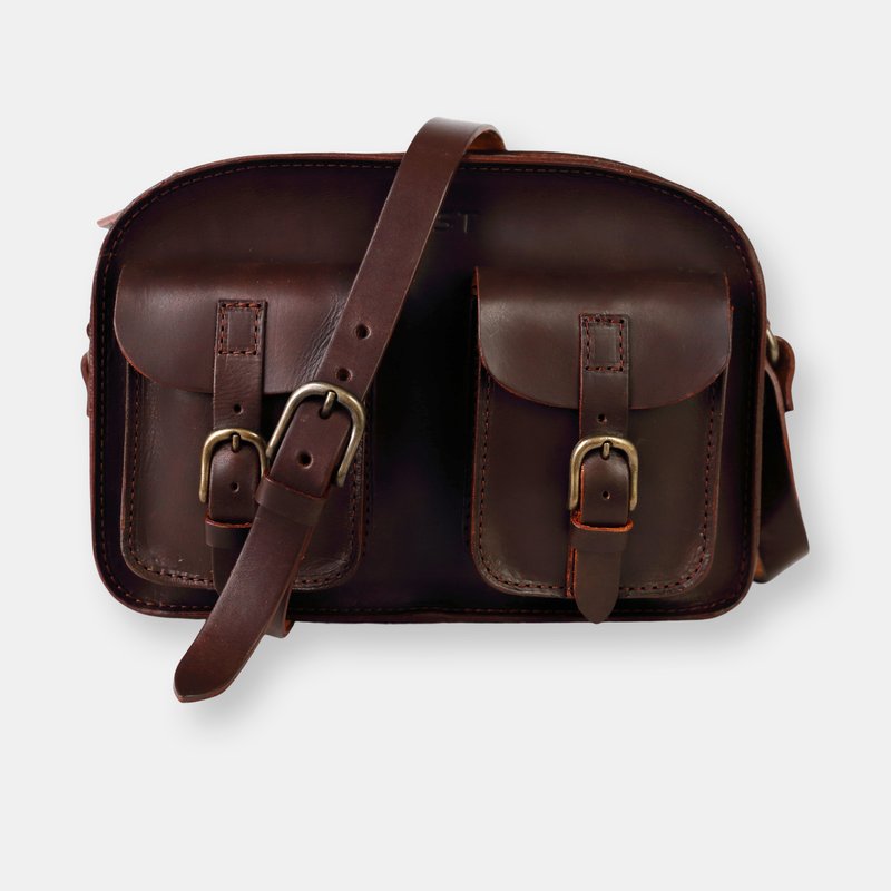 The Dust Company Mod 133 Messenger Bag In Cuoio Havana In Brown
