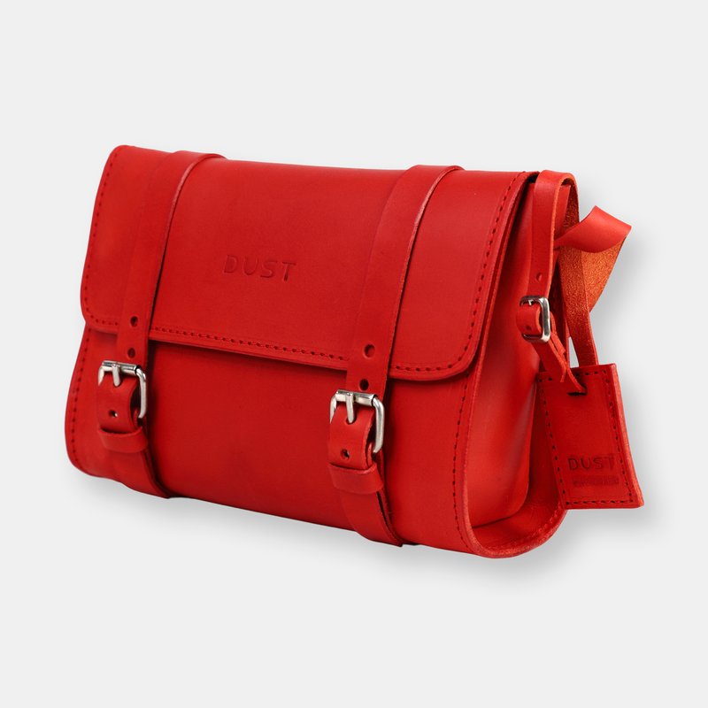 The Dust Company Mod 134 Messenger Bag In Cuoio Red