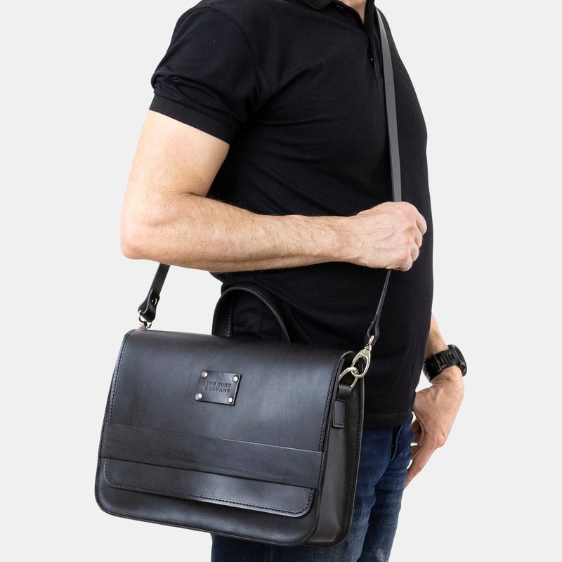 Shop The Dust Company Mod 160 Messenger Bag In Cuoio Black