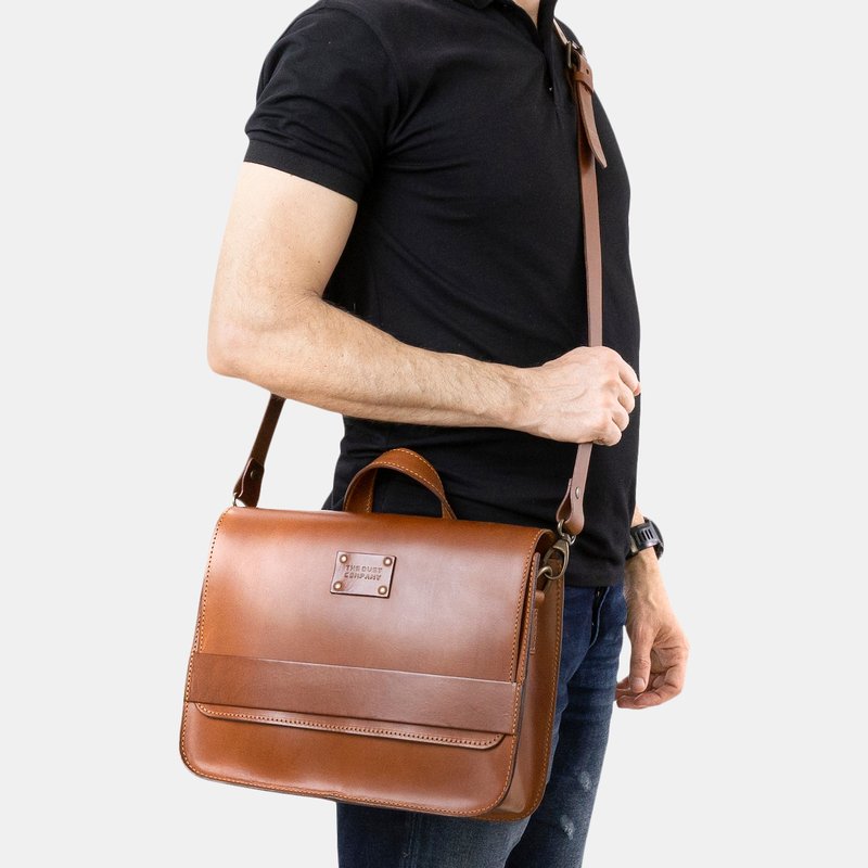 Shop The Dust Company Mod 160 Messenger Bag In Cuoio Brown