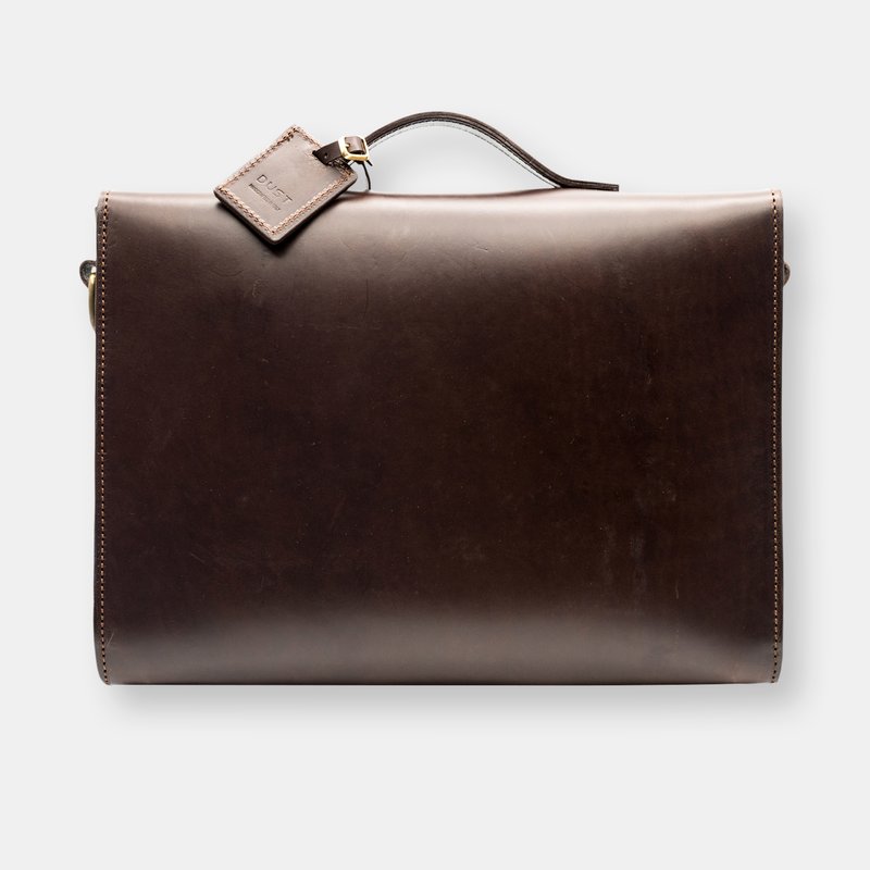Shop The Dust Company Mod 206 Briefcase In Cuoio Havana In Brown