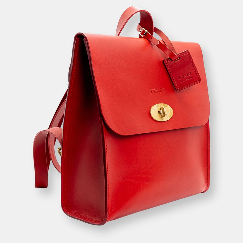The Dust Company Mod 232 Backpack In Cuoio Red