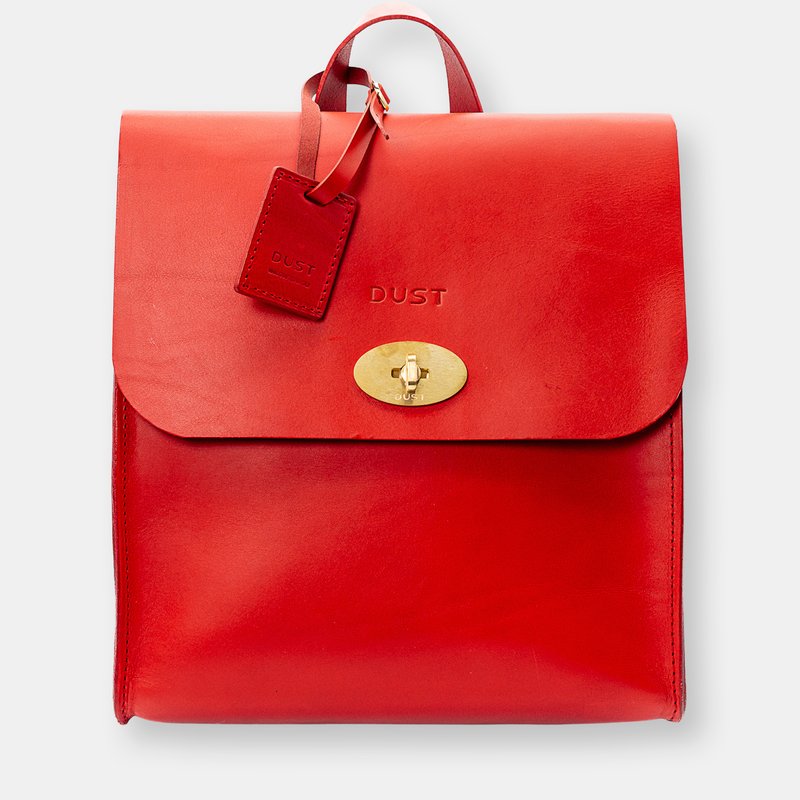 Shop The Dust Company Mod 232 Backpack In Cuoio Red