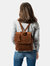 Mod 238 Backpack in Leather Suede Brown