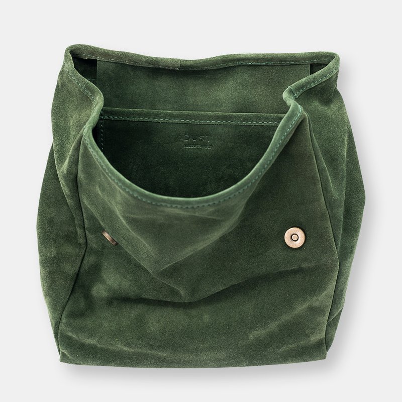 Shop The Dust Company Leather Backpack Green Upper West Side Collection