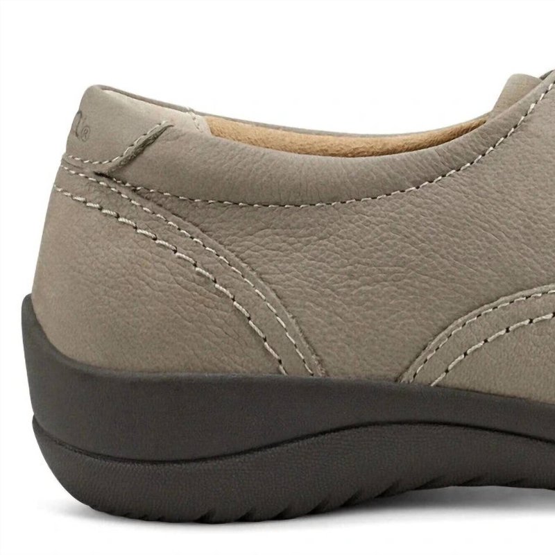 Shop Earth Women's Fannie Round Toe Casual Leather Slip-on Flats In Taupe In Grey
