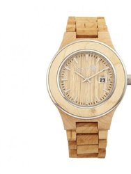 Cherokee Bracelet Watch With Magnified Date - Khaki/Tan