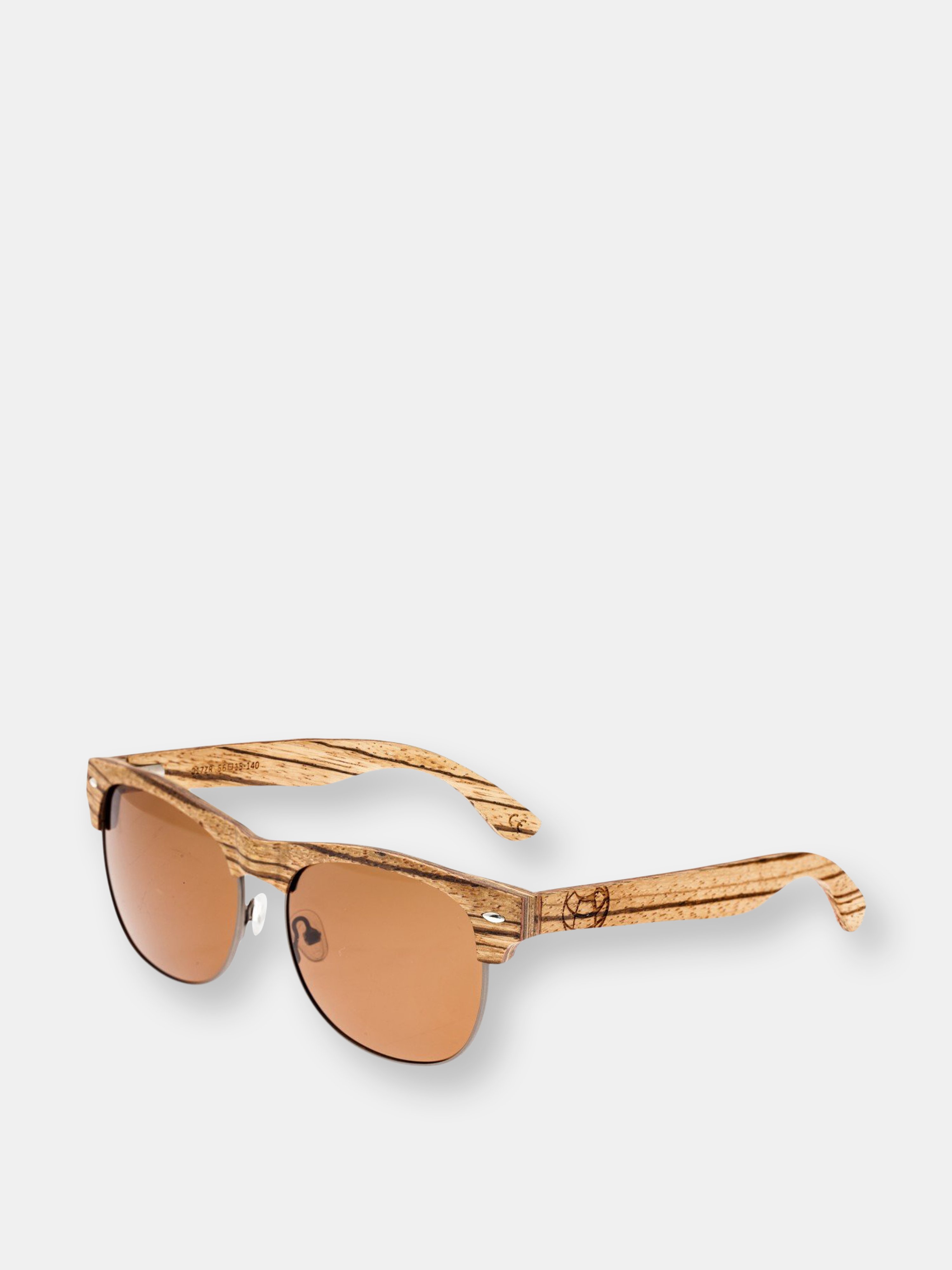 Earth Wood Moonstone Polarized Sunglasses In Brown