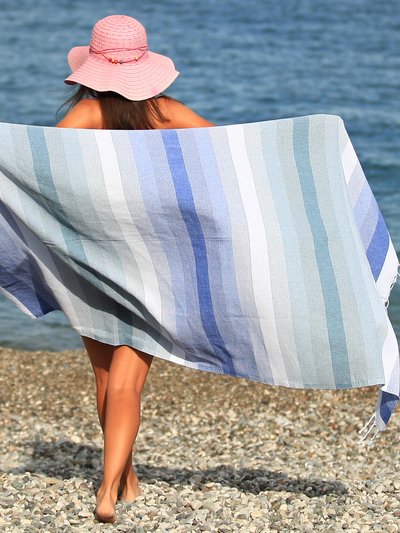 East`N Blue Rainbow Turkish Cotton Peshtemal Beach Towel product