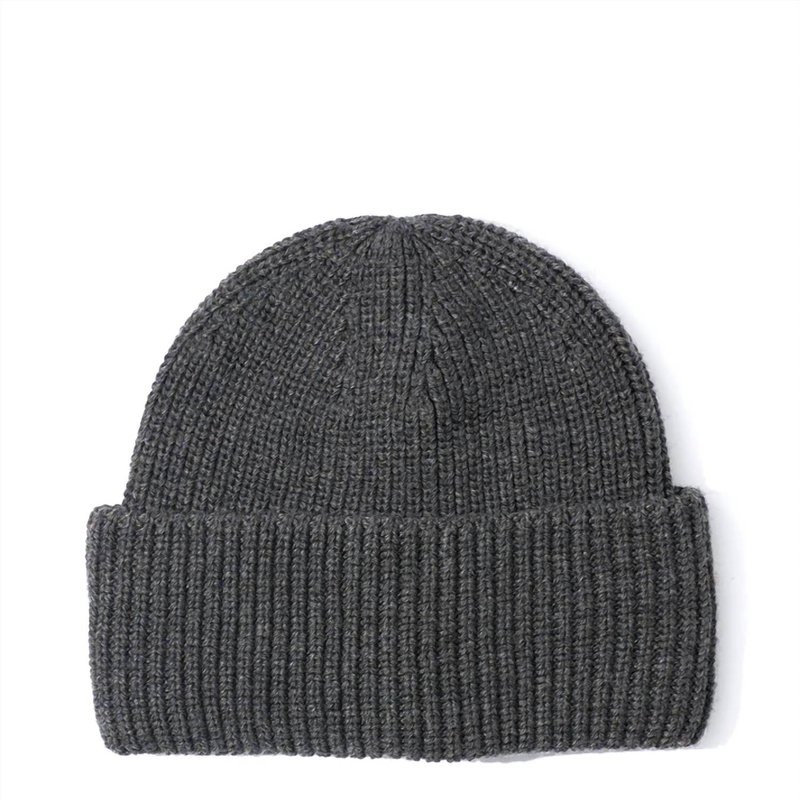 Shop Echo Perfect Ribbed Beanie In Grey