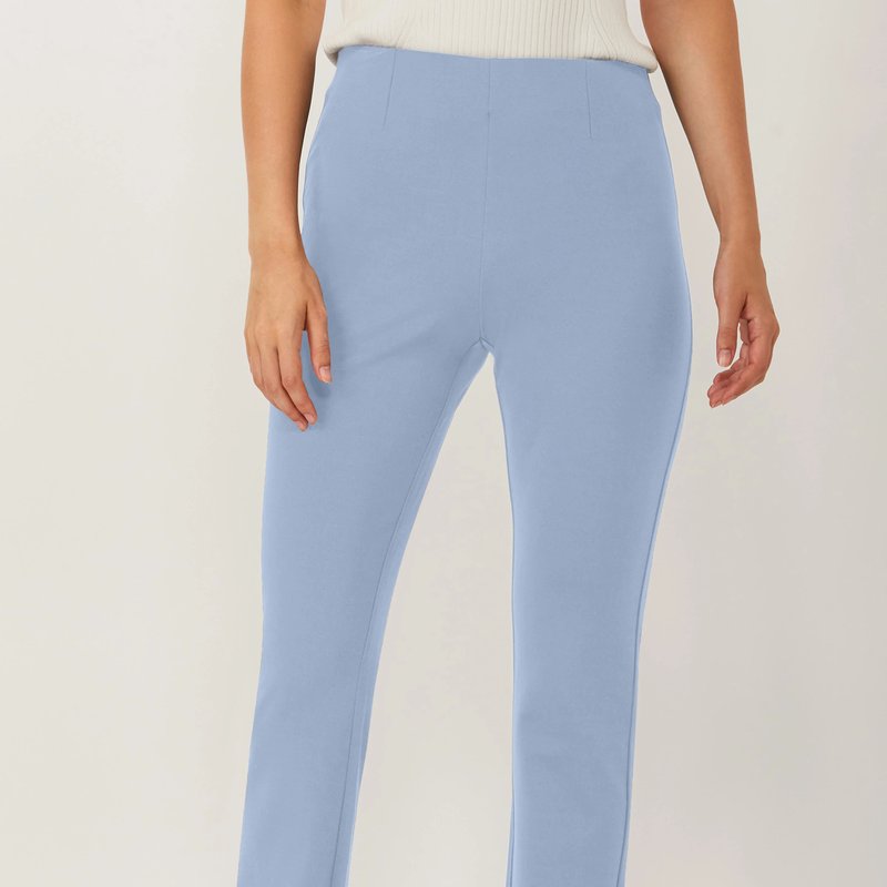 Ecru Designs Springfield Slim Pull On Pant In Blue