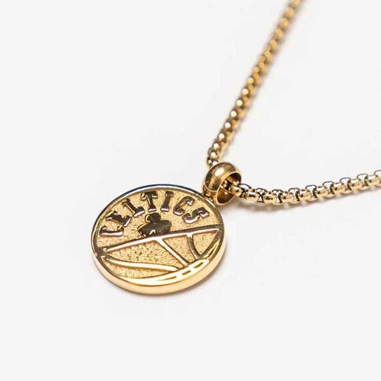 Boston Celtics Half Logo Necklace - Gold