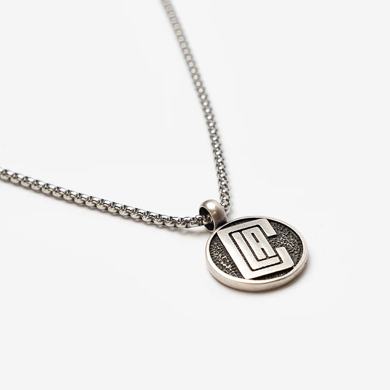 Los Angeles Clippers Logo Necklace - Silver