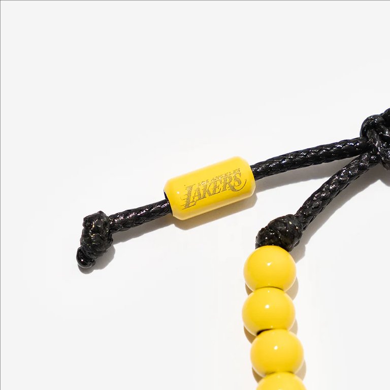Los Angeles Lakers Adjustable Bead Bracelet