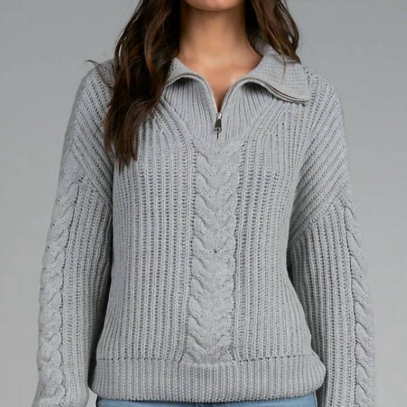 Shop Elan Everast Sweater In Grey
