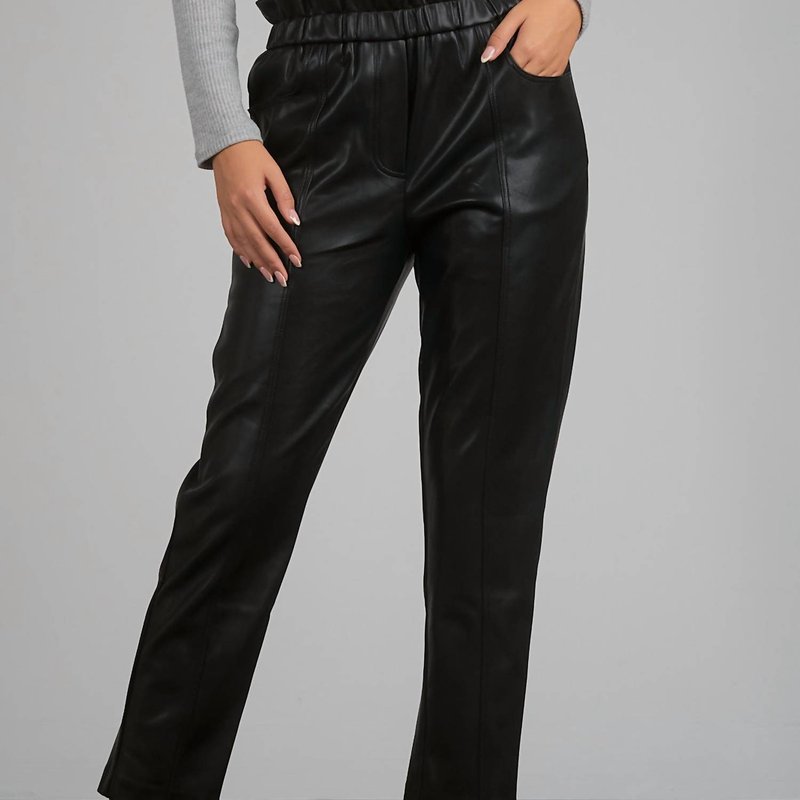 Shop Elan Faux Leather Pants In Black