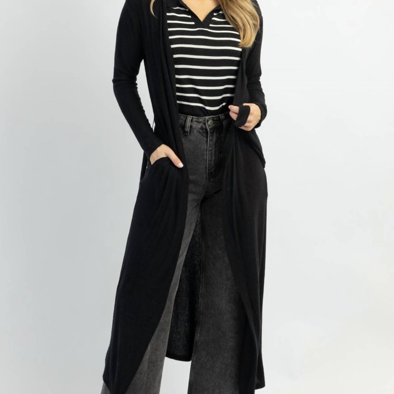 Elan Living In This Midnight Duster In Black