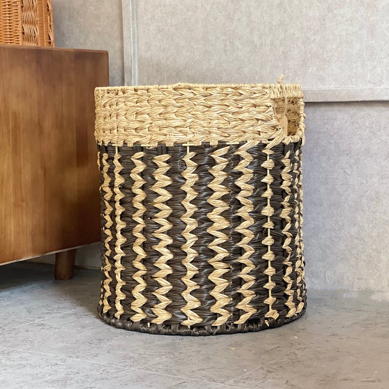 Ele Light & Decor Coastal Seagrass Basket Storage In Brown