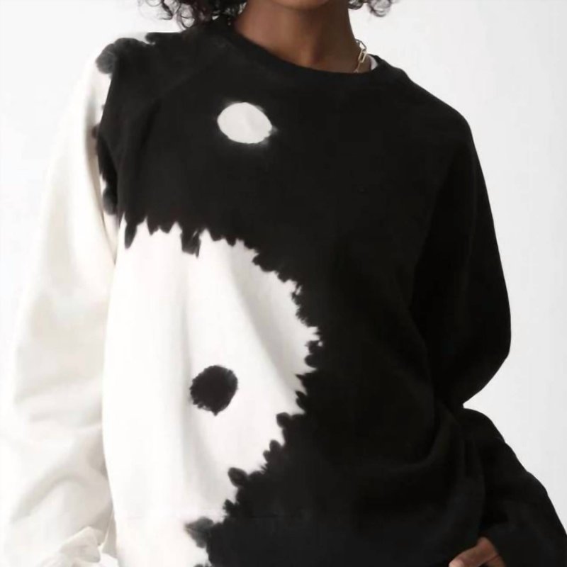 Shop Electric & Rose Ronan Pullover Yin Yang In Black