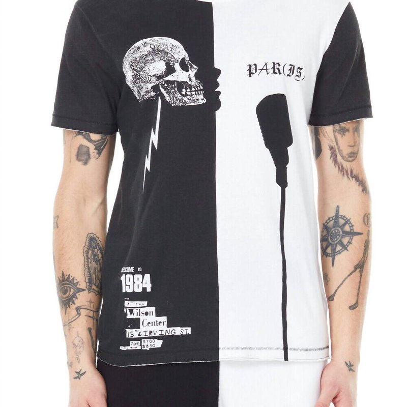 Shop Elevenparis Paris Is Punk Knit Printed T-shirt In Black