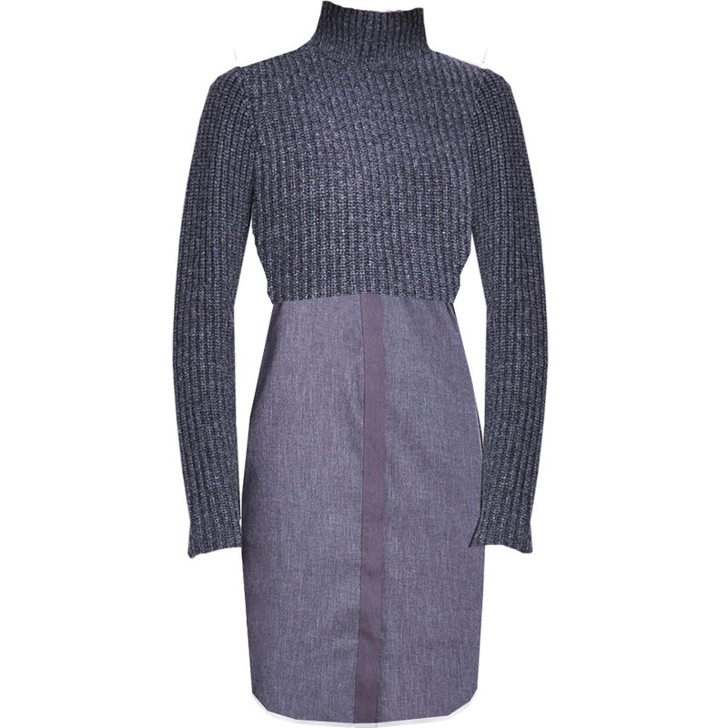 Shop Elie Tahari Raleigh Sweater Dress In Grey