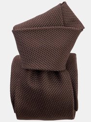 Mocha Brown XL Silk Grenadine Tie
