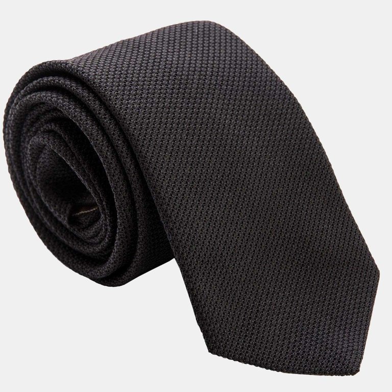 Nero Silk Grenadine Tie