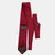 Rosso Dark Red Silk Grenadine Tie