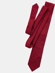Rosso Dark Red Silk Grenadine Tie