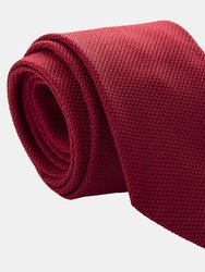 Rosso Dark Red XL Silk Grenadine Tie - Dark Red