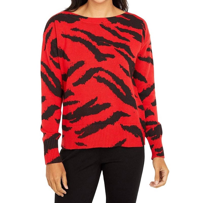 Shop Elliott Lauren Well Red Boatneck Sweater