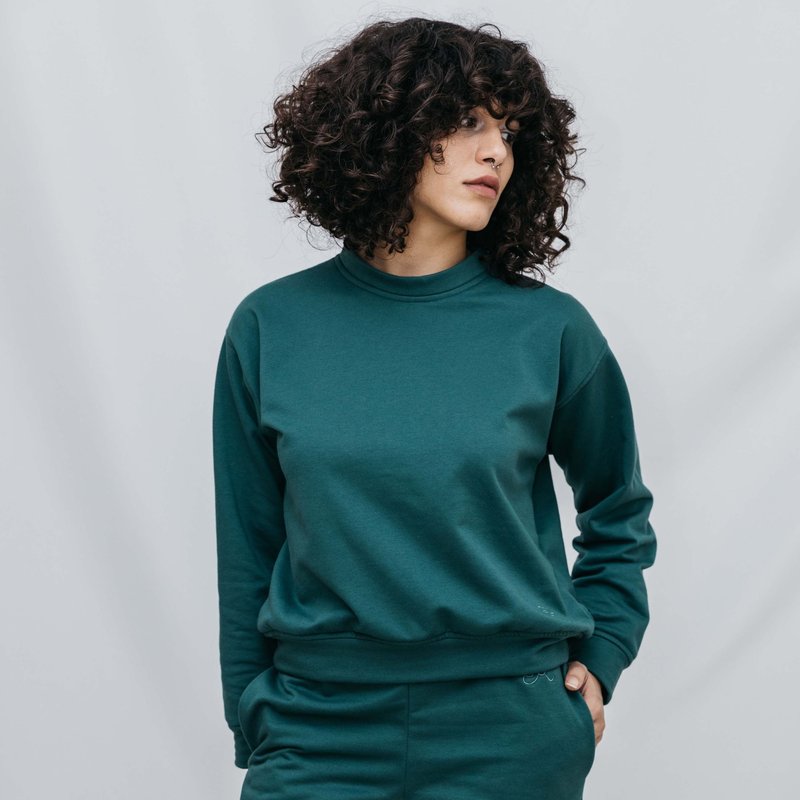 Em Basics Mia Sweater In Green