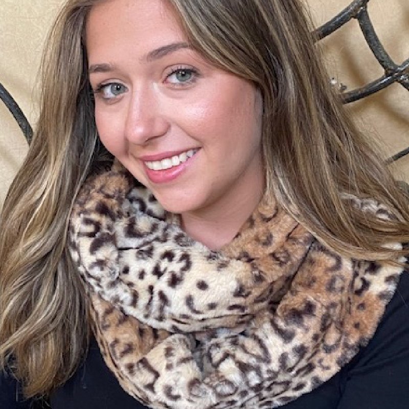 Embellish Your Life Softest Infinity Leopard Scarf In Animal Print