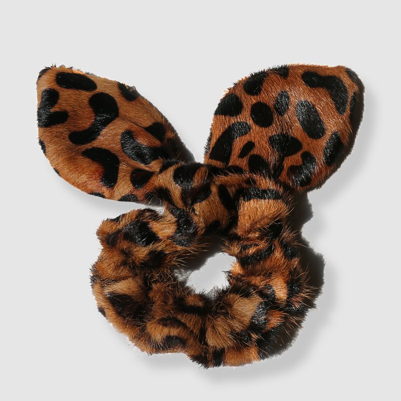 Emm Kuo Leather Scrunchie In Brown