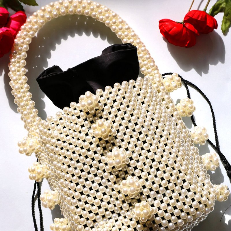 Shop Emm Kuo Ravelo Pearl Bag In White