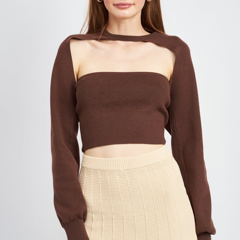 Emory Park Bethan Top Set In Brown