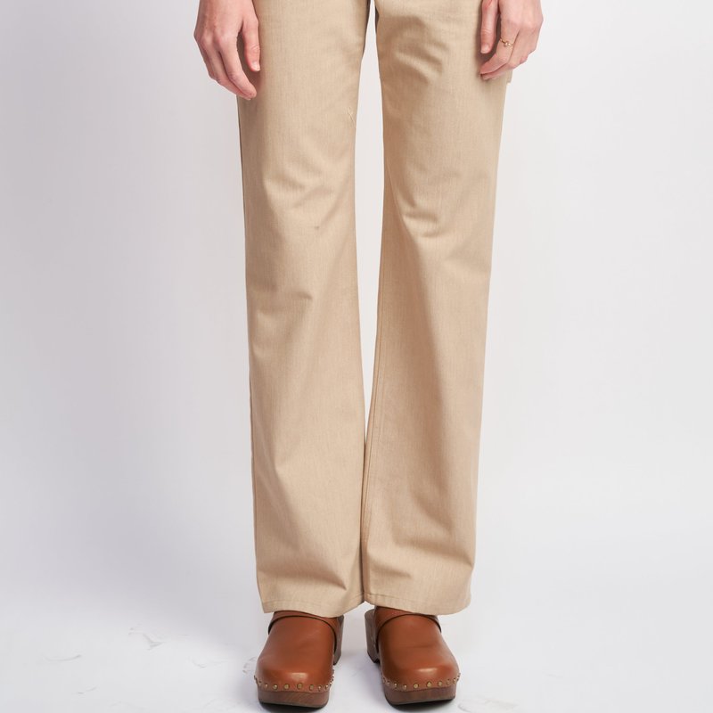 Emory Park Jude High Rise Pants In Brown