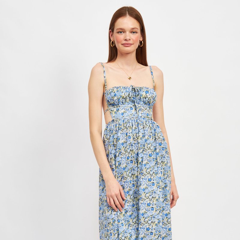 Emory Park Molly Floral Midi Dress In Blue