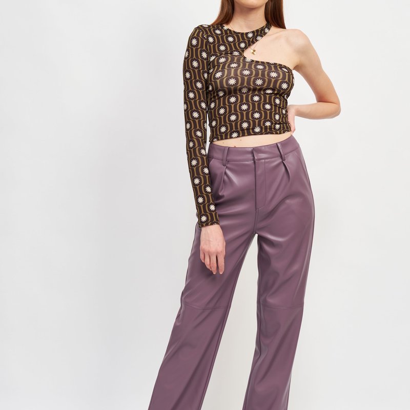 Emory Park Rohan Leather Pants In Purple
