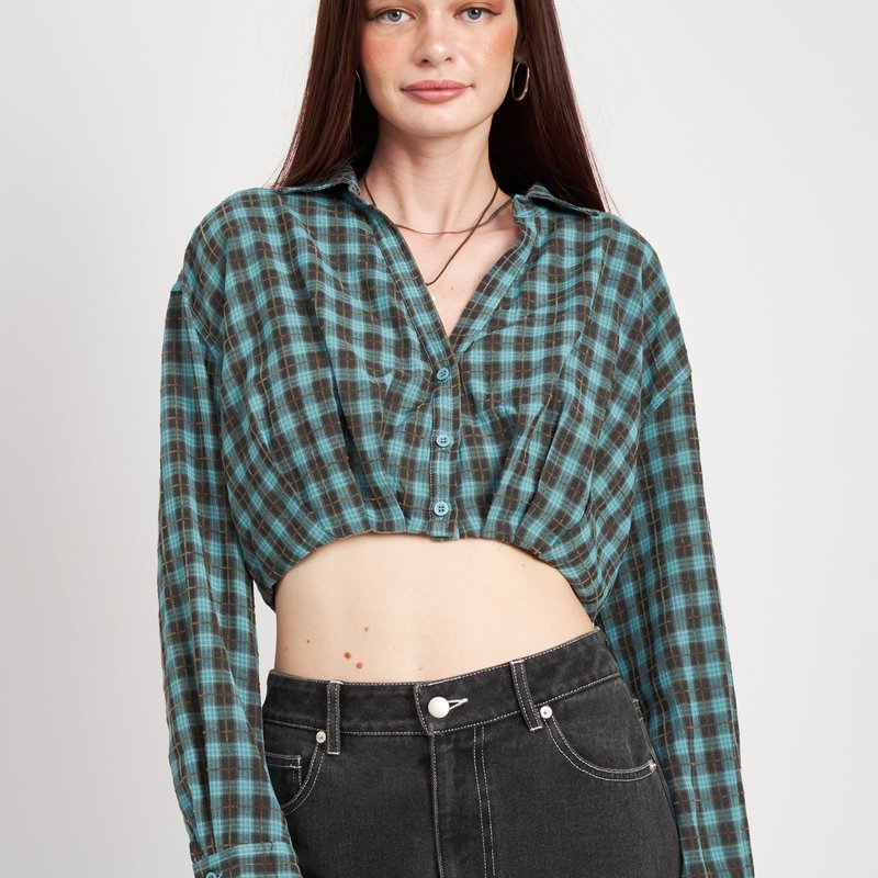 Emory Park Sienna Button Up Shirt In Green