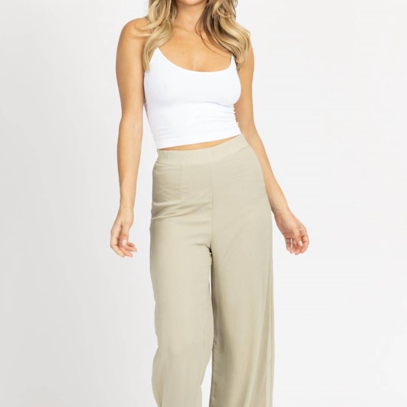 Shop Emory Park Wide Leg High Rise Pants In Green