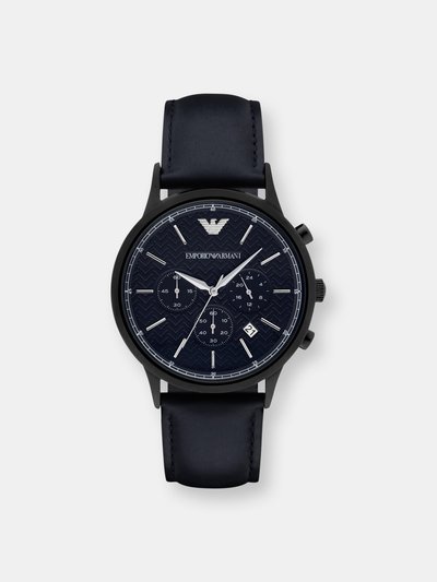 Emporio Armani Emporio Armani Men's Renato AR2481 Blue Leather Japanese Quartz Fashion Watch product