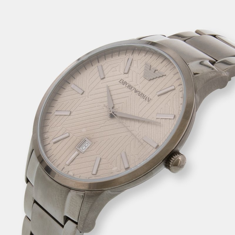 Shop Emporio Armani Renato Ar11120 Watch In Grey