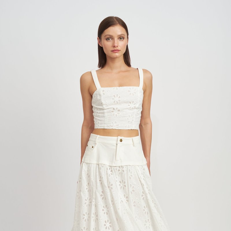 Shop En Saison Adina Maxi Skirt In White