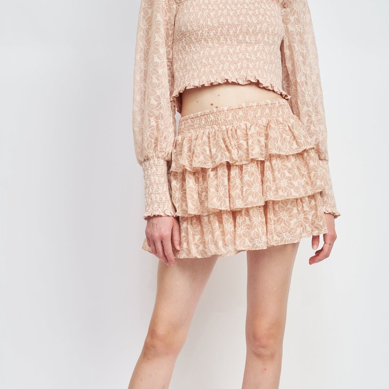 Shop En Saison Alaia Mini Skirt In Pink
