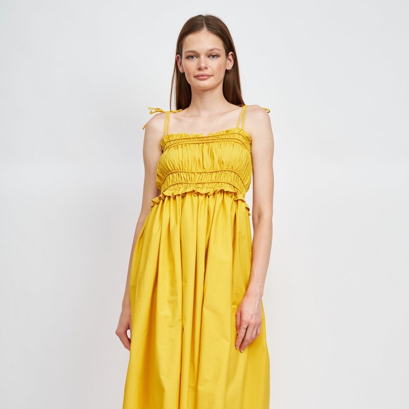 En Saison Andrea Midi Dress In Yellow
