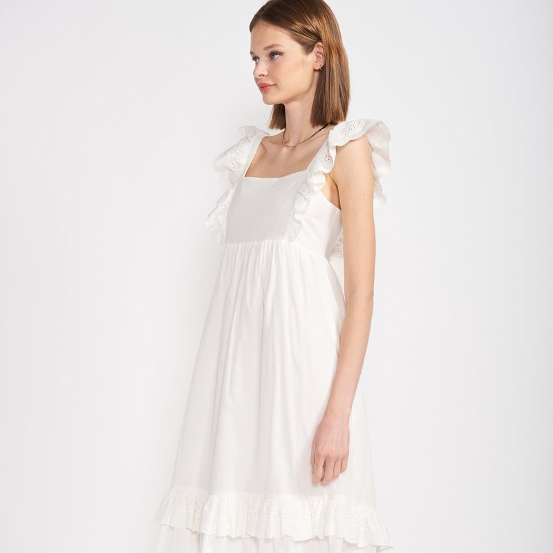Shop En Saison Bea Midi Dress In White