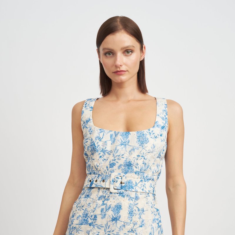 Shop En Saison Davina Mini Dress In Blue