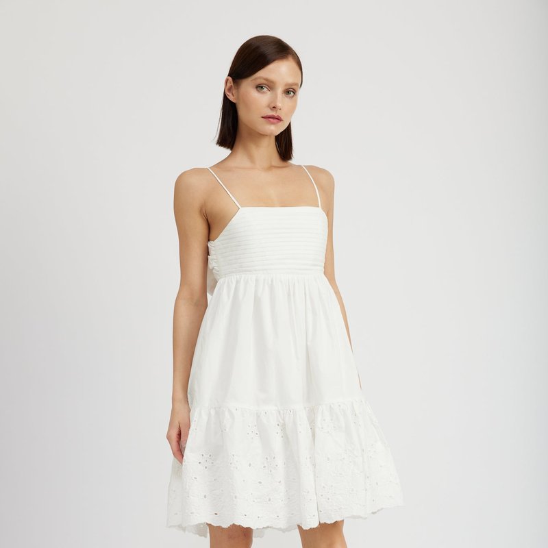 Shop En Saison Doreene Mini Dress In White